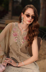 Noor Laserkari By Sadia Asad Unstitched Lawn Embroidered 3 Piece Suit - NSAHSL-9B-Velisse- Summer Collection