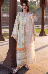 Flow Luxury by Crimson Unstitched Lawn Embroidered 3 Piece Suits -CRMFLXL-9A - Sun-Kissed Letter-  Summer Collection