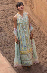 Flow Luxury by Crimson Unstitched Lawn Embroidered 3 Piece Suits -CRMFLXL-9B - Sun-Kissed Letter-  Summer Collection