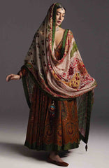 Anarkali by Zara Shahjahan Unstitched Lawn Embroidered 3 Piece Suits - ZSJAKILXL-09- Zara Fashan Summer Collection