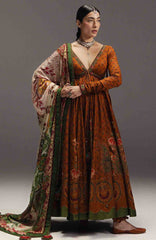 Anarkali by Zara Shahjahan Unstitched Lawn Embroidered 3 Piece Suits - ZSJAKILXL-09- Zara Fashan Summer Collection