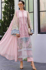 Luxury Lawn Eid II By Maria B Unstitched Lawn Embroidered 3 Piece Suit - MBEDIILXL-9- Summer Collection