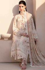 Mausummery Unstitched  Lawn Embroidered  Printed 3 Piece Suit Vol-1 MUSV1EPL-03 - Daisy - Summer Collection