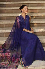 Noor Laserkari By Sadia Asad Unstitched Lawn Embroidered 3 Piece Suit - NSAHSL-2A-Aloura- Summer Collection