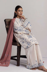 Coco  By Zara Shahjahan Unstitched Khaddar Embroidered 3 Piece Suit - CCZSKRDW-10B- DIBA- Winter Collection