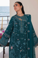 Sahil  By Qalamkar Unstitched Lawn Embroidered 3 Piece Suit - QLMSL04 - Elif - Summer Collection