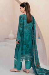 Mausummery Unstitched  Lawn Embroidered  Printed 3 Piece Suit Vol-1 MUSV1EPL-04 - Emerald - Summer Collection