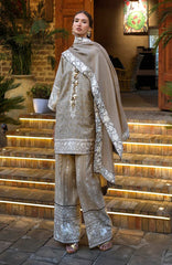 Broadway  Echoes of Registan By Mushq  Unstitched Embroidered Jacquard 3 Piece Suit -MSQBDWY- EASTERN EMPRESS- Winter Collection