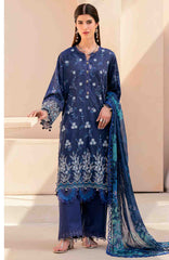 Mausummery Unstitched  Lawn Embroidered  Printed 3 Piece Suit Vol-1 MUSV1EPL-07 - Freesia - Summer Collection