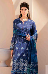 Mausummery Unstitched  Lawn Embroidered  Printed 3 Piece Suit Vol-1 MUSV1EPL-07 - Freesia - Summer Collection