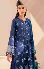 Mausummery Unstitched  Lawn Embroidered  Printed 3 Piece Suit Vol-1 MUSV1EPL-07 - Freesia - Summer Collection