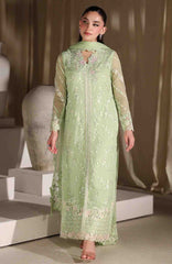 Luxe By Azure Unstitched Chiffon Embroidered 3 Piece Suit  - AZLUXL- 165- Fairy Fern  - Summer Collection
