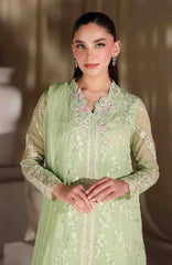 Luxe By Azure Unstitched Chiffon Embroidered 3 Piece Suit  - AZLUXL- 165- Fairy Fern  - Summer Collection