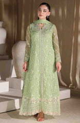 Luxe By Azure Unstitched Chiffon Embroidered 3 Piece Suit  - AZLUXL- 165- Fairy Fern  - Summer Collection