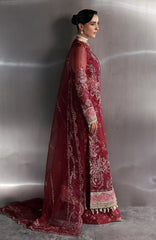 Seraphine by Zarposh Unstitched Chiffon Embroidered 3 Piece Suit- ZRPSHN-01-GARNET- Formal Collection