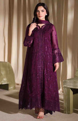 Luxe By Azure Unstitched Chiffon Embroidered 3 Piece Suit  - AZLUXL- 171- Garnelle  - Summer Collection