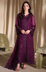 Luxe By Azure Unstitched Chiffon Embroidered 3 Piece Suit  - AZLUXL- 171- Garnelle  - Summer Collection