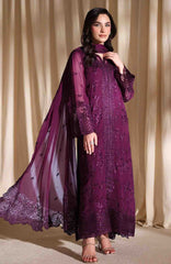 Luxe By Azure Unstitched Chiffon Embroidered 3 Piece Suit  - AZLUXL- 171- Garnelle  - Summer Collection