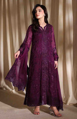 Luxe By Azure Unstitched Chiffon Embroidered 3 Piece Suit  - AZLUXL- 171- Garnelle  - Summer Collection
