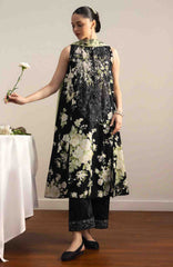 Coco Prints Drop-Two By Zara Shahjahan Unstitched Lawn Printed 3 Piece Suit - CCZSDIILP-1B- Haru - Summer Collection