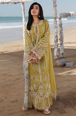 Sahil By Qalamkar Unstitched Lawn Embroidered 3 Piece Suit - QLMSL07 - Hira - Summer Collection