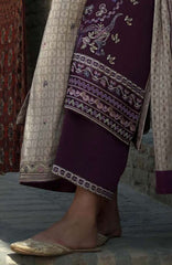 Beneath The Skies of Bukhara By Hemline Mushq Unstitched Embroidered 3 Piece Suit - MQHMBSBW- WINTER CARAVAN- Winter Collection