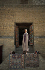 Beneath The Skies of Bukhara By Hemline Mushq Unstitched Embroidered 3 Piece Suit - MQHMBSBW- WINTER CARAVAN- Winter Collection