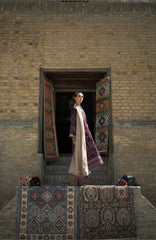 Beneath The Skies of Bukhara By Hemline Mushq Unstitched Embroidered 3 Piece Suit - MQHMBSBW- WINTER CARAVAN- Winter Collection