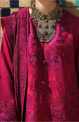 Beneath The Skies of Bukhara By Hemline Mushq Unstitched Embroidered 3 Piece Suit - MQHMBSBW- DUSK WHISPER- Winter Collection