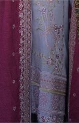 Beneath The Skies of Bukhara By Hemline Mushq Unstitched Embroidered 3 Piece Suit - MQHMBSBW- OLD CITY BLOOM- Winter Collection