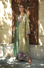 Beneath The Skies of Bukhara By Hemline Mushq Unstitched Embroidered 3 Piece Suit - MQHMBSBW- DESERT MINAREI- Winter Collection