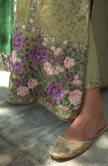 Beneath The Skies of Bukhara By Hemline Mushq Unstitched Embroidered 3 Piece Suit - MQHMBSBW- DESERT MINAREI- Winter Collection