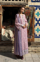 Beneath The Skies of Bukhara By Hemline Mushq Unstitched Embroidered 3 Piece Suit - MQHMBSBW- ARK REVERIE- Winter Collection