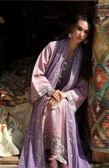 Beneath The Skies of Bukhara By Hemline Mushq Unstitched Embroidered 3 Piece Suit - MQHMBSBW- ARK REVERIE- Winter Collection