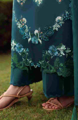 Eid Edit By Sardinia Unstitched Lawn Embroidered 3 Piece Suit -SRDEDL-08- Hillside Teal- Summer Collection