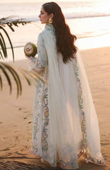 Sahil By Qalamkar Unstitched Lawn Embroidered 3 Piece Suit - QLMSL010 - Ilara - Summer Collection