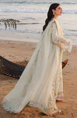 Sahil By Qalamkar Unstitched Lawn Embroidered 3 Piece Suit - QLMSL010 - Ilara - Summer Collection