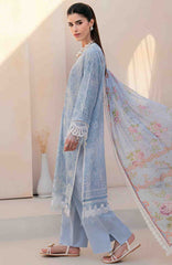Mausummery Unstitched  Lawn Embroidered  Printed 3 Piece Suit Vol-1 MUSV1EPL-08 - Iris - Summer Collection
