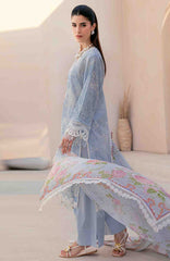 Mausummery Unstitched  Lawn Embroidered  Printed 3 Piece Suit Vol-1 MUSV1EPL-08 - Iris - Summer Collection