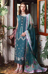 The Secret Garden - Beyond the Garden - Hemline By Mushq Unstitched Lawn Embroidered 3 Piece Suit - MQHMSGBTGL-04 -Ivy Spell - Summer Collection