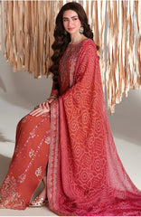 Ensembles By Azure Unstitched Chiffon Embroidered 3 Piece Suit - AZRENSM1- IZKA - Festive Collection