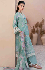 Mausummery Unstitched  Lawn Embroidered  Printed 3 Piece Suit Vol-1 MUSV1EPL-06 - Jade - Summer Collection