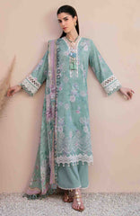 Mausummery Unstitched  Lawn Embroidered  Printed 3 Piece Suit Vol-1 MUSV1EPL-06 - Jade - Summer Collection