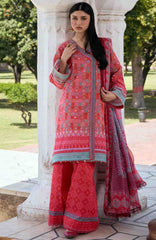 Aangan by Kahf Unstitched Printed Chiffon 3 Piece Suit -KHFANGN-3A- Tabeer- Summer Collection