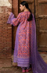 Aangan by Kahf Unstitched Printed Chiffon 3 Piece Suit -KHFANGN-3B- Zarmeena- Summer Collection