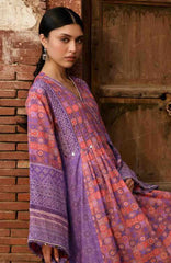Aangan by Kahf Unstitched Printed Chiffon 3 Piece Suit -KHFANGN-3B- Zarmeena- Summer Collection