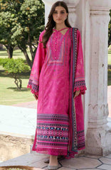 Aangan by Kahf Unstitched Printed Chiffon 3 Piece Suit -KHFANGN-4B- Gulnar- Summer Collection