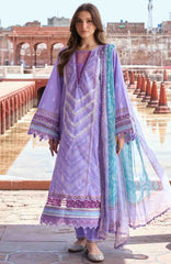 Aangan by Kahf Unstitched Printed Chiffon 3 Piece Suit -KHFANGN-6A- Najam- Summer Collection