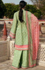 Aangan by Kahf Unstitched Printed Chiffon 3 Piece Suit -KHFANGN-6B- Gul-Bahar- Summer Collection