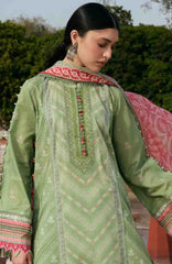 Aangan by Kahf Unstitched Printed Chiffon 3 Piece Suit -KHFANGN-6B- Gul-Bahar- Summer Collection